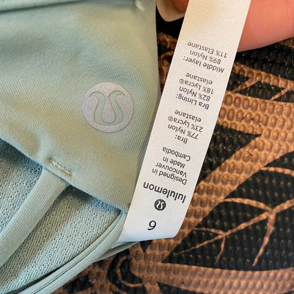 Lululemon Free to Be Wild Sports Bra - 6 Jade Grey - Picture 6 of 7